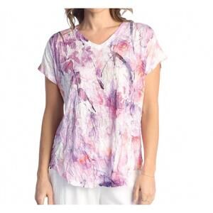 NEW JESS & JANE crushed dolman sleeve top in wisteria